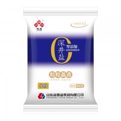 零添加抗结剂加碘深井盐粒粒晶选400g*6袋烹饪调味千米井矿盐