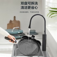 美的（Midea）电饼铛 家用双面加热加深烤盘 上下盘可拆洗煎烤机 烤饼机早餐机烙饼锅