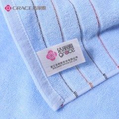 "洁丽雅（Grace）毛巾4条装纯棉洗脸家用成人柔软全棉吸水男女加厚大毛巾 95g/条 （颜色随机）"