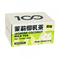 可可满分 PET茉莉椰乳茶320ml*12盒