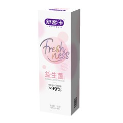 舒客悠净清新益生菌牙膏(草莓+鲜果+薄荷)120g*3 调节酸碱平衡