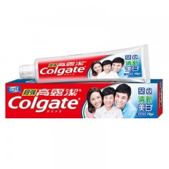 高露洁（Colgate）牙膏套装固齿清新减轻牙渍家庭装 140g美白牙膏4支