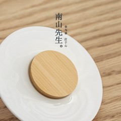 便携快客杯盖碗防烫一壶三杯小白盖碗茶盒套装2.0（太白色）