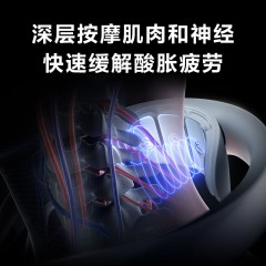 SKG颈椎按摩器全新K5-2颈部肩颈护颈脖子分区热敷电脉冲按摩仪按摩器 云镜白